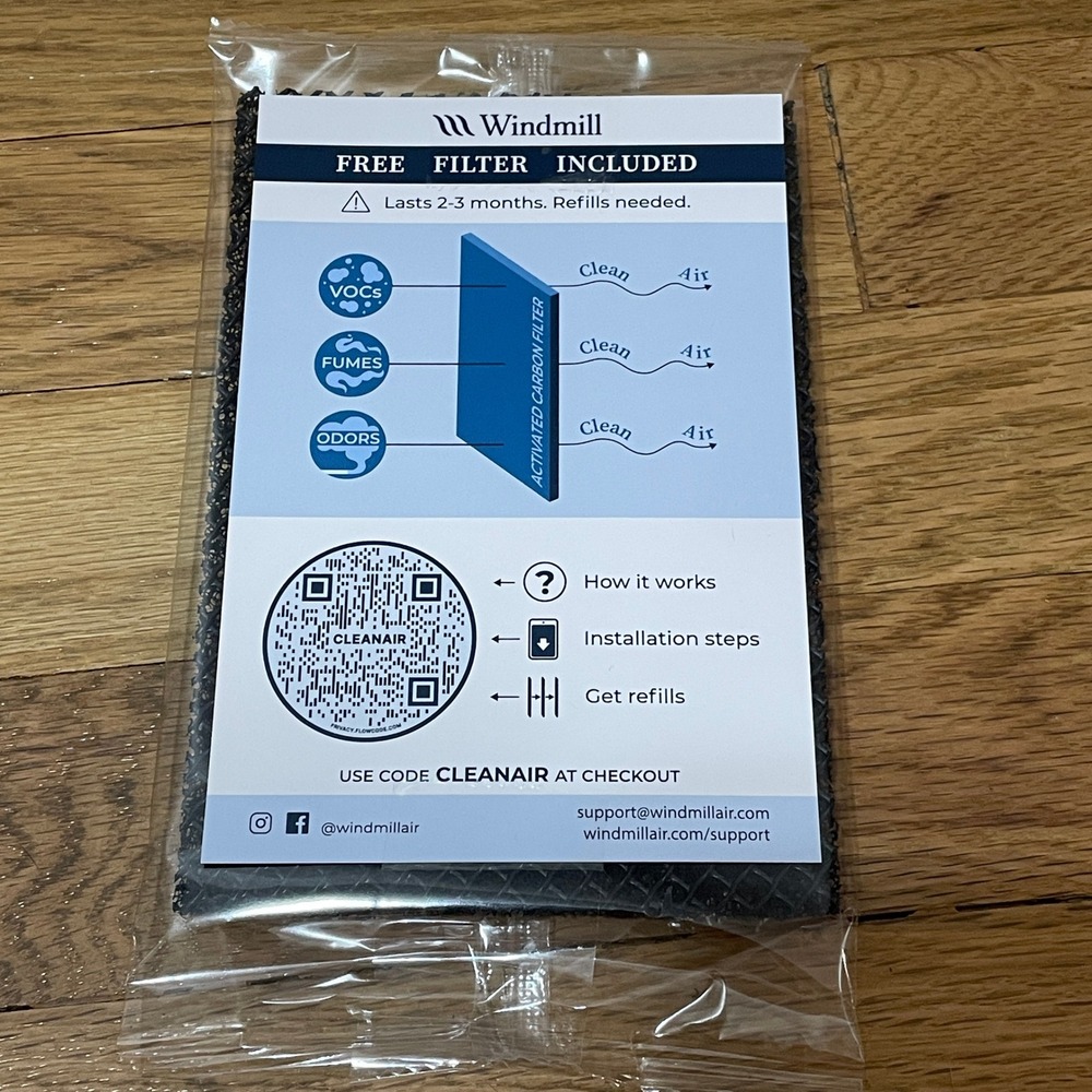 Windmill Activated Carbon Filter Replacement for AC Units VOC Fume Odor Removal